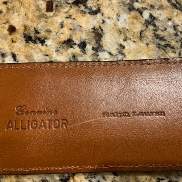 Vintage Ralph Lauren Alligator Belt